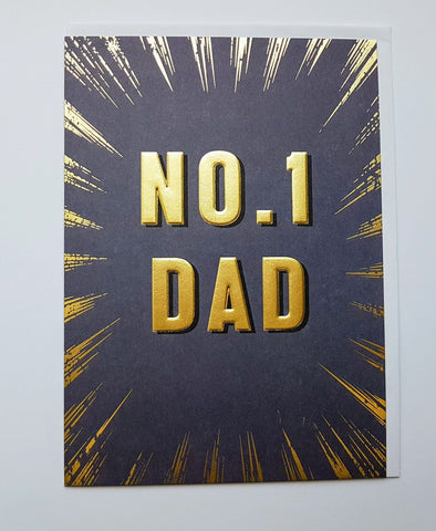 Paperlink No1 Dad Father's Day Greeting Card - ash-dove