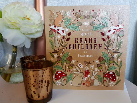 Special Grand Children Christmas Card Greeting Cards The Artfile 