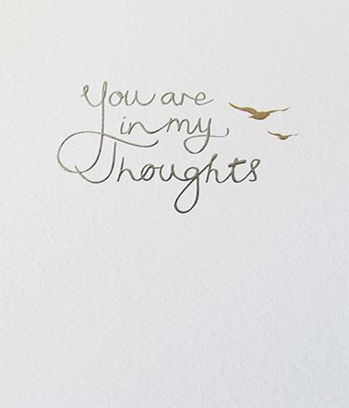 Paperlink You are in my Thoughts Greeting Card - ash-dove
