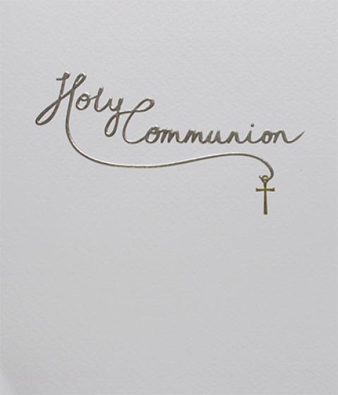Paperlink Holy Communion Card - ash-dove