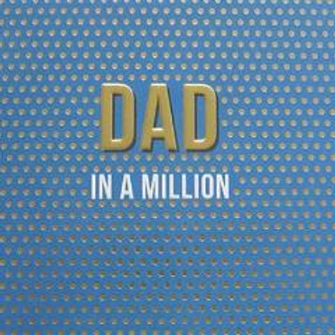Dad in a Million Father's Day Greeting Card by Paperlink - ash-dove