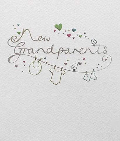 Paperlink Special New Grandparents Greeting Card - ash-dove