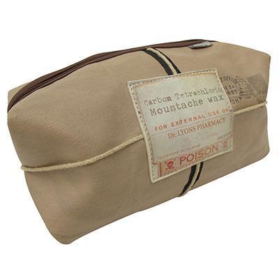 Wash Bag for men Apothecary Moustache