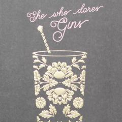 Paperlink She Who Dares Gins Greeting Card - ash-dove