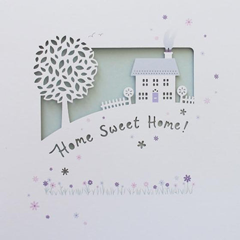 Paperlink Home Sweet Home Greeting Card - ash-dove