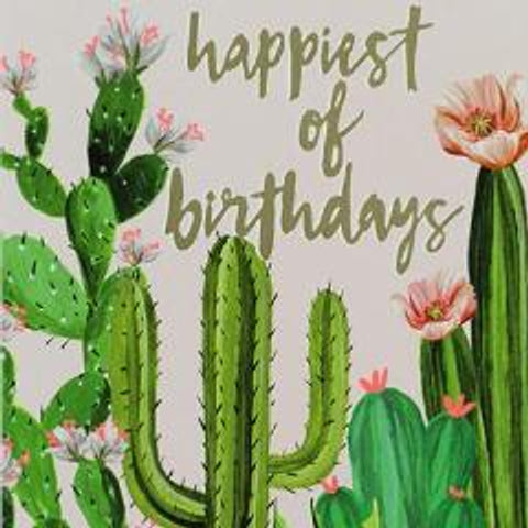 Paperlink Happiest of Birthdays Greeting Card - ash-dove