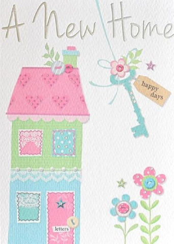 A New Home Greeting Card by Paperlink - ash-dove