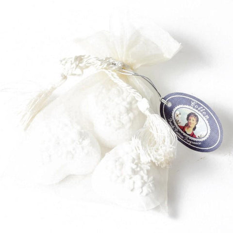 Fresh Cotton Scented Clay hearts - ash-dove