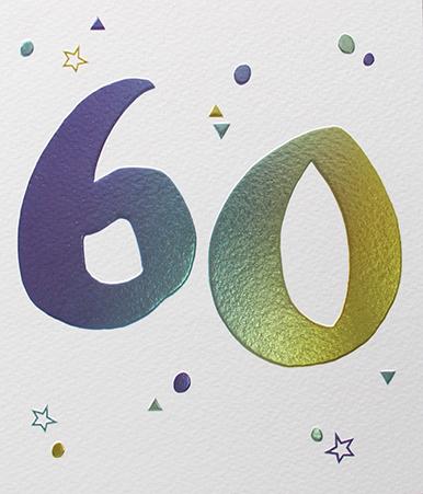 60 Birthday Card by Paperlink Greeting Cards Paperlink 