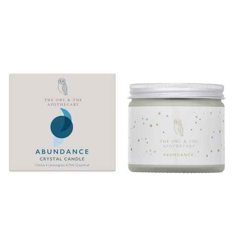 Abundance Crystal Candle Shopping,Gifts,Candles The Owl and The Apothecary 