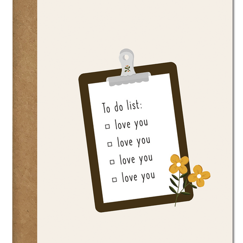 Love You Card Greeting Cards Ricicle Cards 