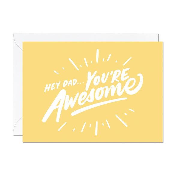 Awesome Dad Fathers Day Card Greeting Cards Ricicle Cards 