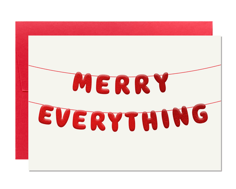 Merry Everything Card By Ricicle Cards Greeting Cards Ricicle Cards 