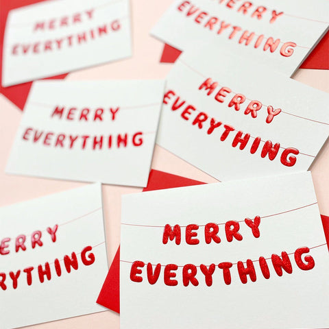 Merry Everything Card By Ricicle Cards Greeting Cards Ricicle Cards 