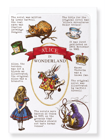 Alice In Wonderland Card by Ezen Design Greeting Cards Ezen Design 