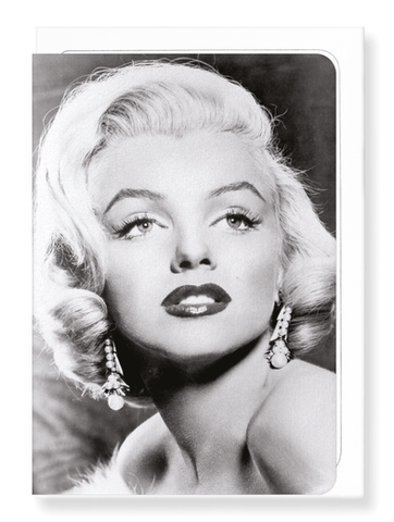 Marilyn Monroe Blank Card by Ezen Design Greeting Cards Ezen Design 