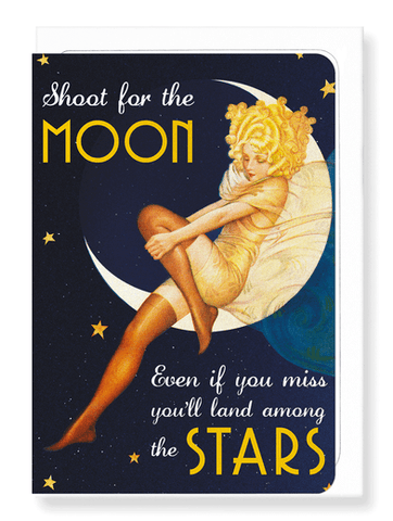 Shoot for the Moon Card by Ezen Design Greeting Cards Ezen Design 