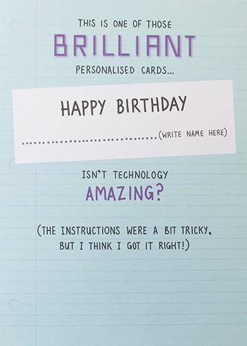 Personalised Birthday Card Greeting Cards Paperlink 