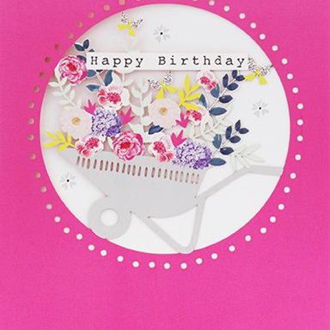 Happy Birthday Wheelbarrow Card Greeting Cards Paperlink 