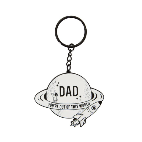 Keyring for Dad You're Out of this World  by Sass & Belle - ash-dove