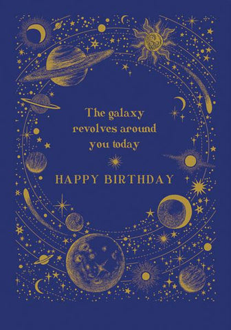 Galaxy Birthday Card Greeting Cards The Artfile 