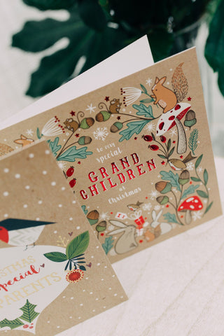 Special Grand Children Christmas Card Greeting Cards The Artfile 