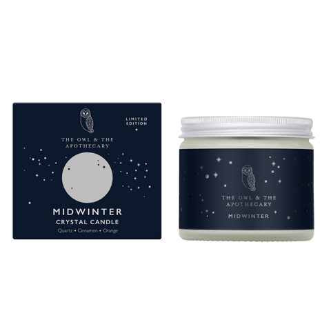 Midwinter Crystal Candle Shopping,Gifts The Owl and The Apothecary 