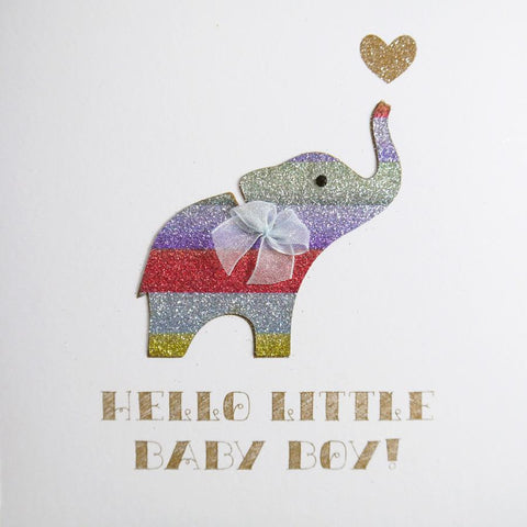 Baby Boy Greeting Card by Five Dollar Shake Greeting Cards Five Dollar Shake 