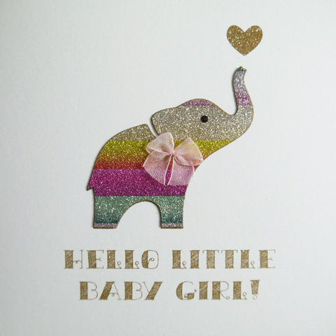 Baby Girl Greeting Card by Five Dollar Shake Greeting Cards Five Dollar Shake 