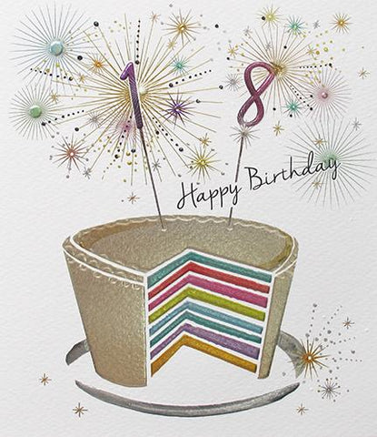 18th Happy Birthday Card Greeting Cards Paperlink 