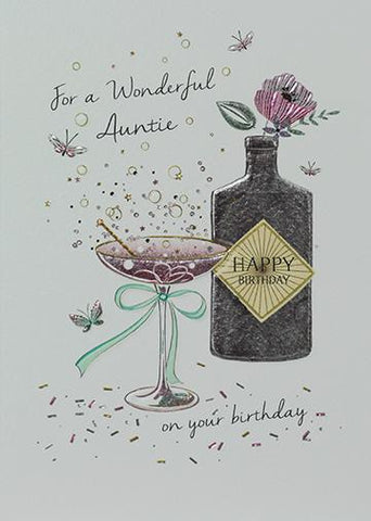 Wonderful Auntie Birthday Card Greeting Cards Paperlink 