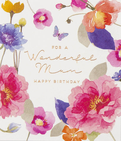 Wonderful Mum Birthday Card by Paperlink Greeting Cards Paperlink 
