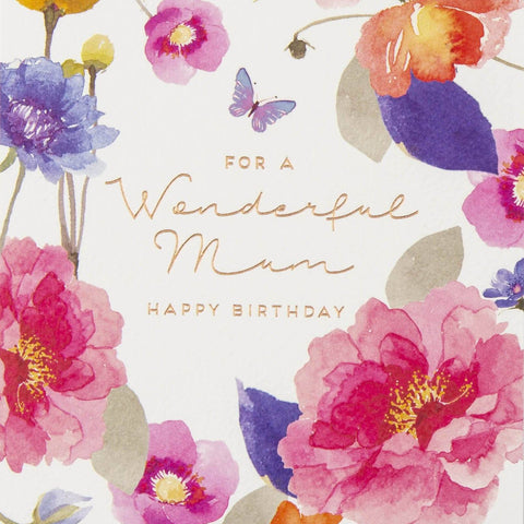 Wonderful Mum Birthday Card by Paperlink Greeting Cards Paperlink 
