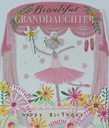 Beautiful Granddaughter Birthday Card Greeting Cards Paperlink 