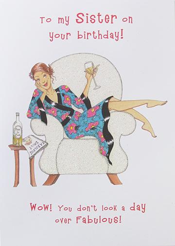 Cute Sister Birthday Card