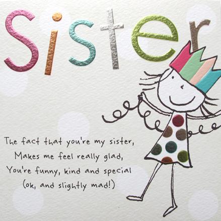 Sister Birthday Card Greeting Cards Paperlink 