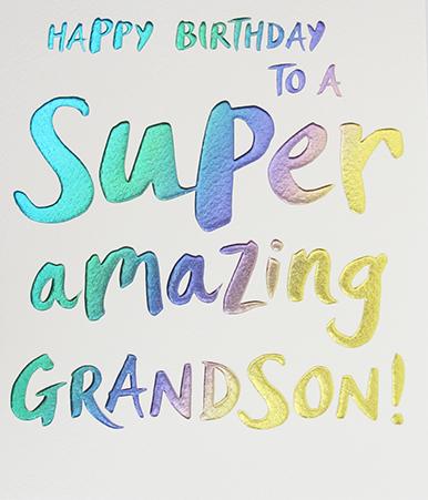 Grandson Birthday Card by Paperlink Greeting Cards Paperlink 