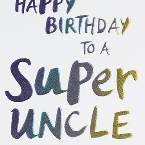 Super Uncle Birthday Card by Paperlink Greeting Cards Paperlink 