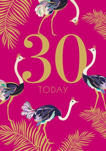 30 Today Birthday Card Greeting Cards The Artfile 