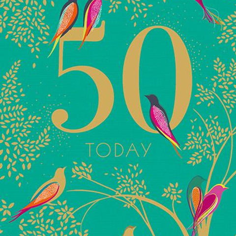 50 Today Birthday Card Greeting Cards The Artfile 