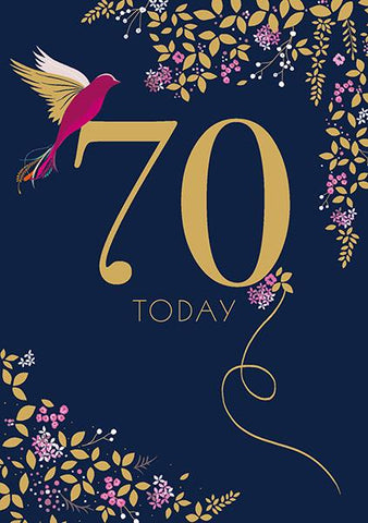 70 Today Birthday Card Greeting Cards The Artfile 