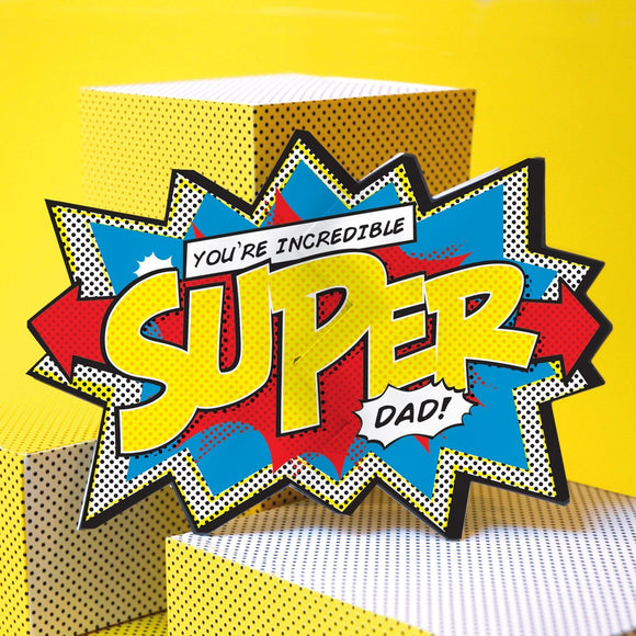 My Design Collection Super Dad Cracker Card - ash-dove