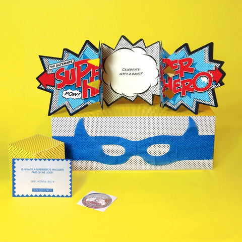 My Design Collection Super Hero Cracker Card - ash-dove