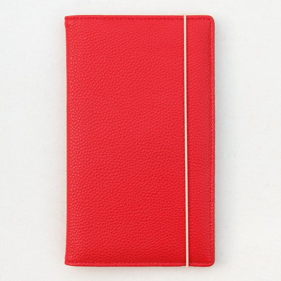 Red Travel Wallet with Rose Gold Inner by Caroline Gardner - ash-dove