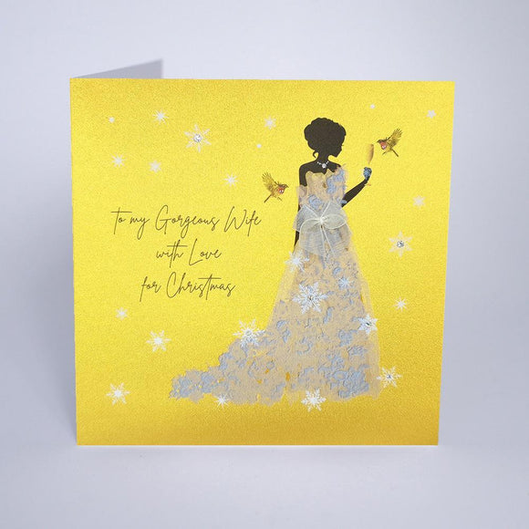 Gorgeous Wife With Love christmas card by five dollar shake Greeting Cards Five Dollar Shake 
