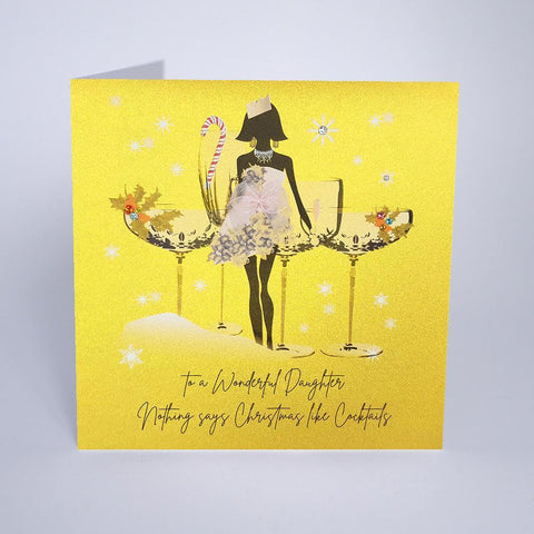 Wonderful Daughter christmas card by five dollar shake Greeting Cards Five Dollar Shake 