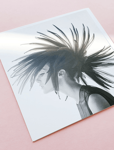 Marisa Berenson in Feather Hat Blank Greeting Card by Artpress Greeting Cards Artpress 