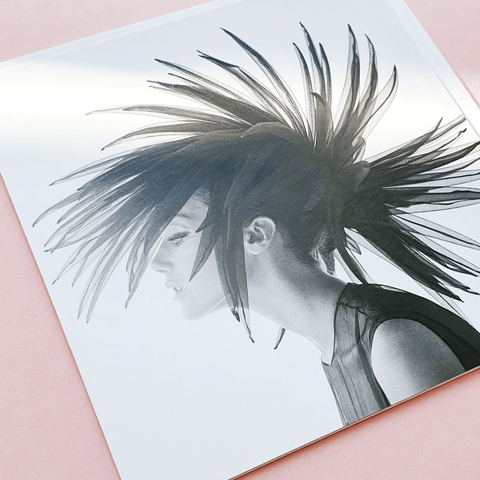 Marisa Berenson in Feather Hat Blank Greeting Card by Artpress Greeting Cards Artpress 