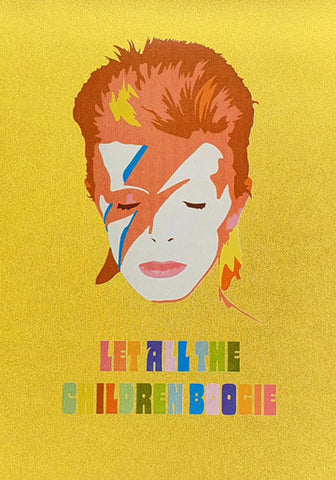A4 Bowie Poster by Five Dollar Shake A4 Posters Five Dollar Shake 