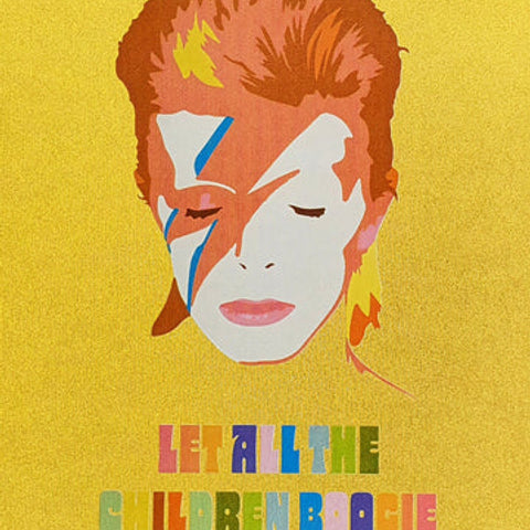 A4 Bowie Poster by Five Dollar Shake A4 Posters Five Dollar Shake 